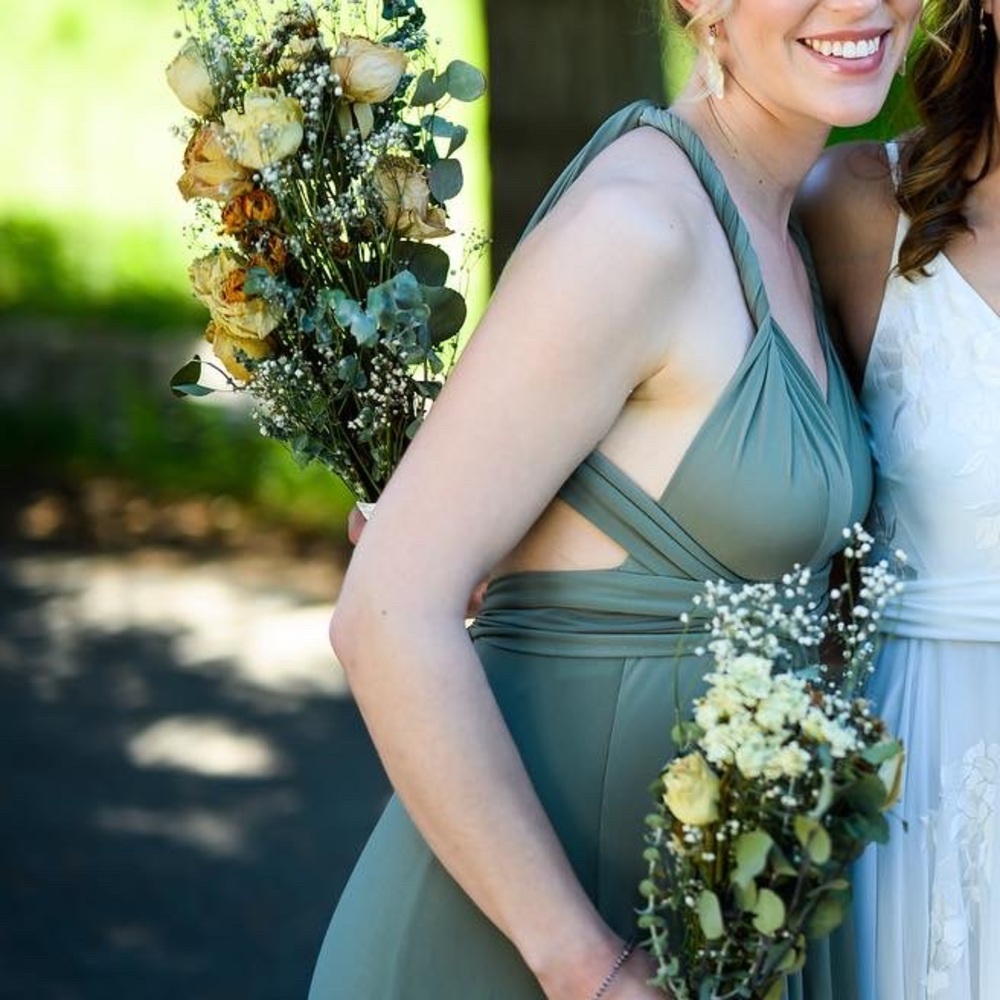 Sage Bridesmaid Infinity Dress